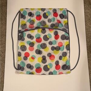 Thirty-One Used Colorful Polka Dot Drawstring Bag
